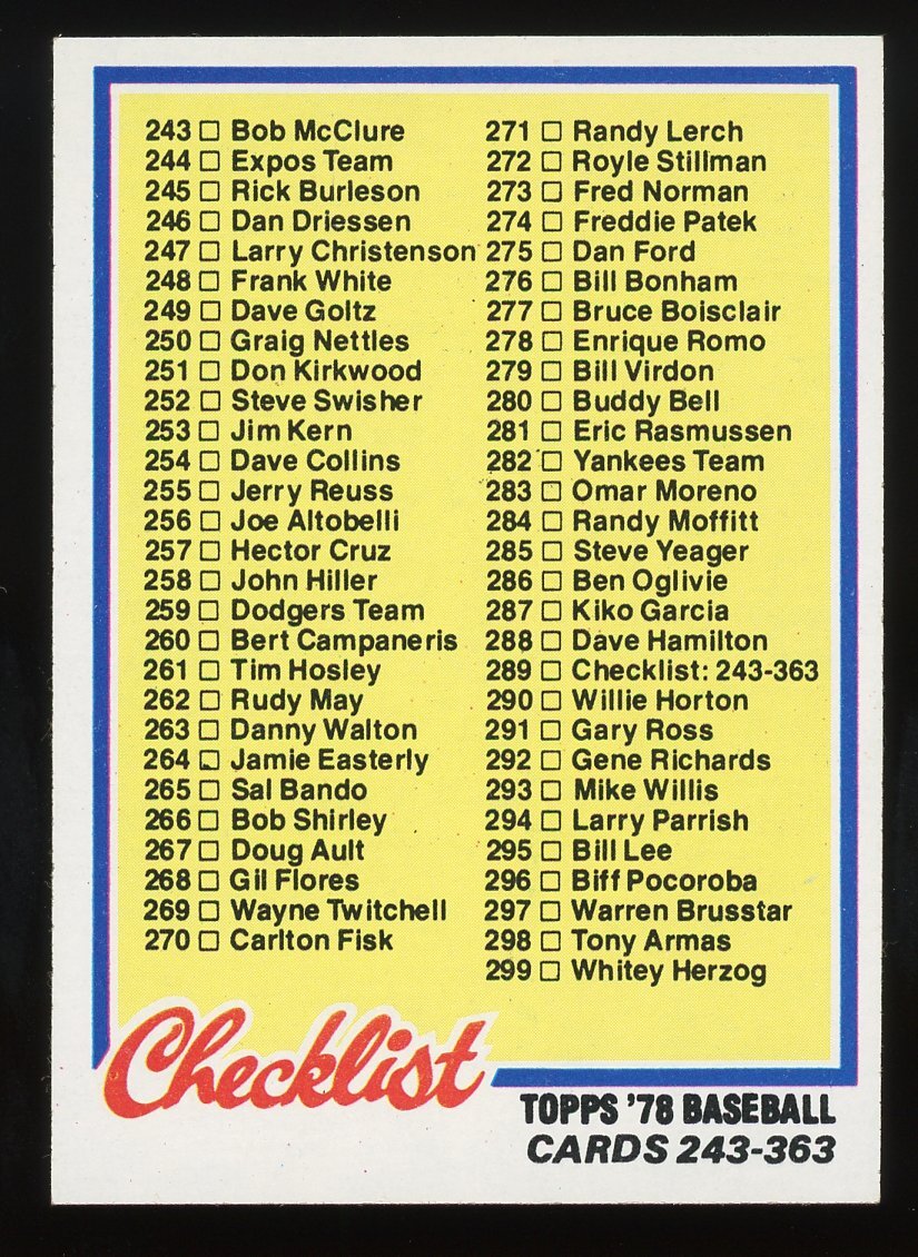 1978 Topps Baseball cards, 242-483, Complete Your Set. Pick from list! 30% Off! - Picture 48 of 242