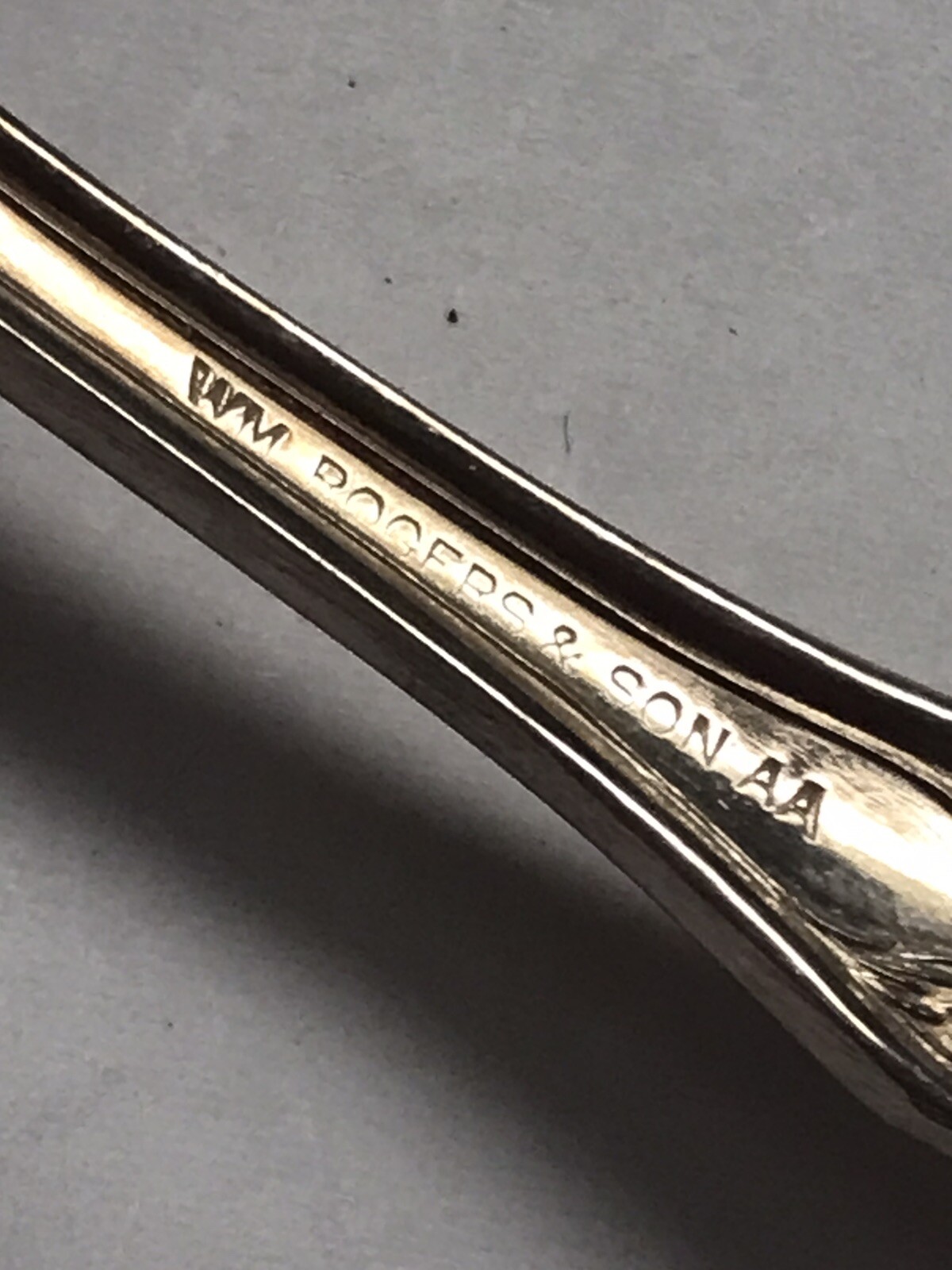 Wm Rogers & Son AA silverplate sugar shell spoon Chester pattern Flatware C1 eBay