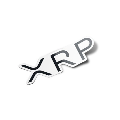 STICKERS STICKERS XRP LOGO RIPPLE CRYPTO Dry Cryptocurrency (9 x 6 cm)
