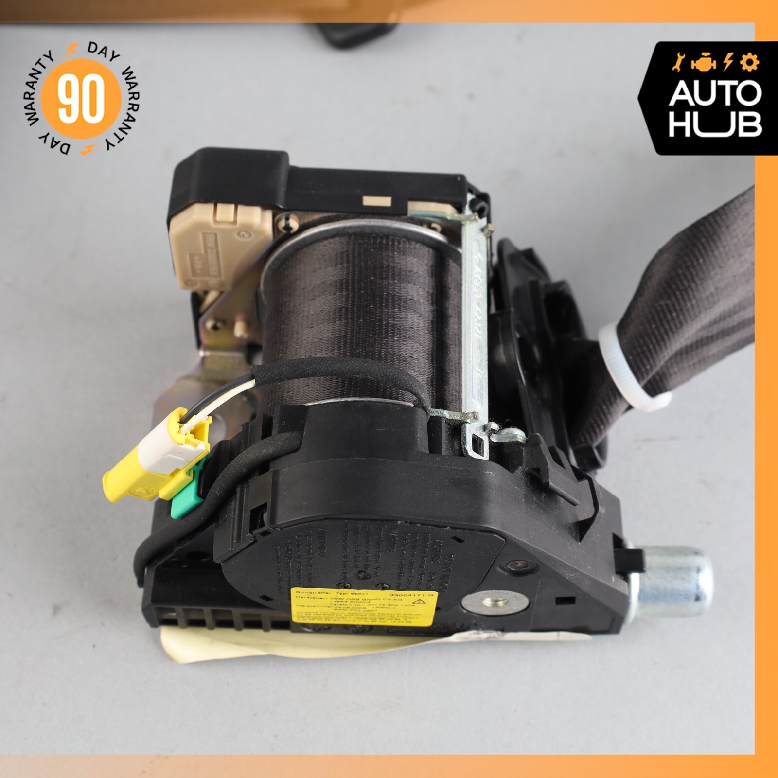 03-08 Maserati Quattroporte M139 Front Left Side Seat Belt Black OEM 51k