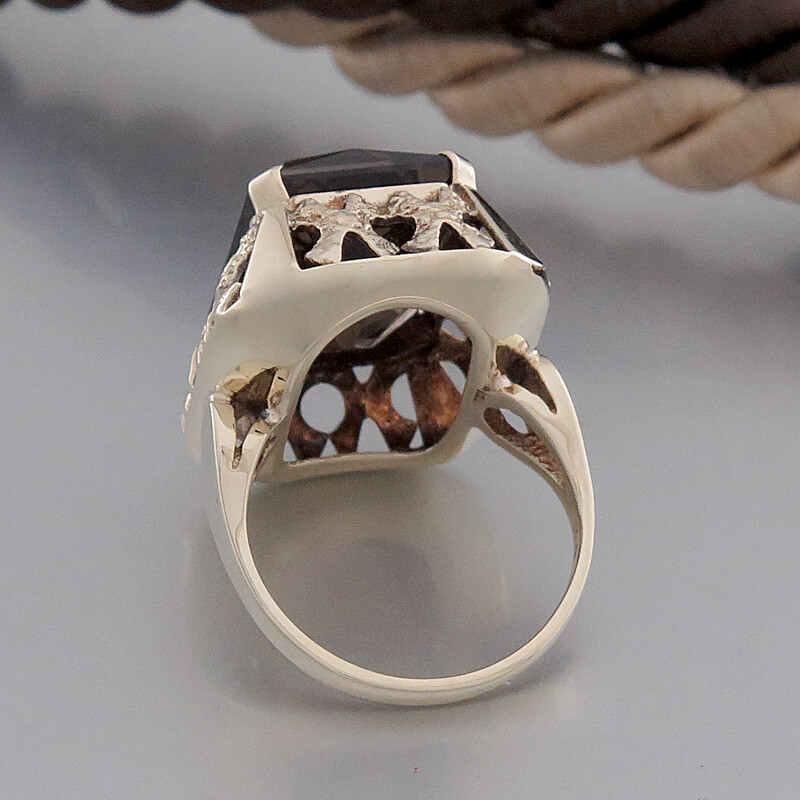 Beautiful, eye-catching ring - with rectangular s… - image 5