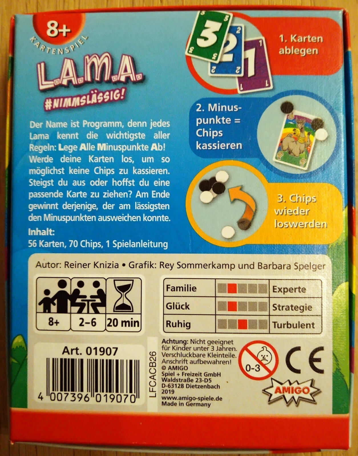 Thumbnail - L.a.m.a. Nimm's Lässig Spiel Kartenspiel Gesellschaftsspiel Karten Neu