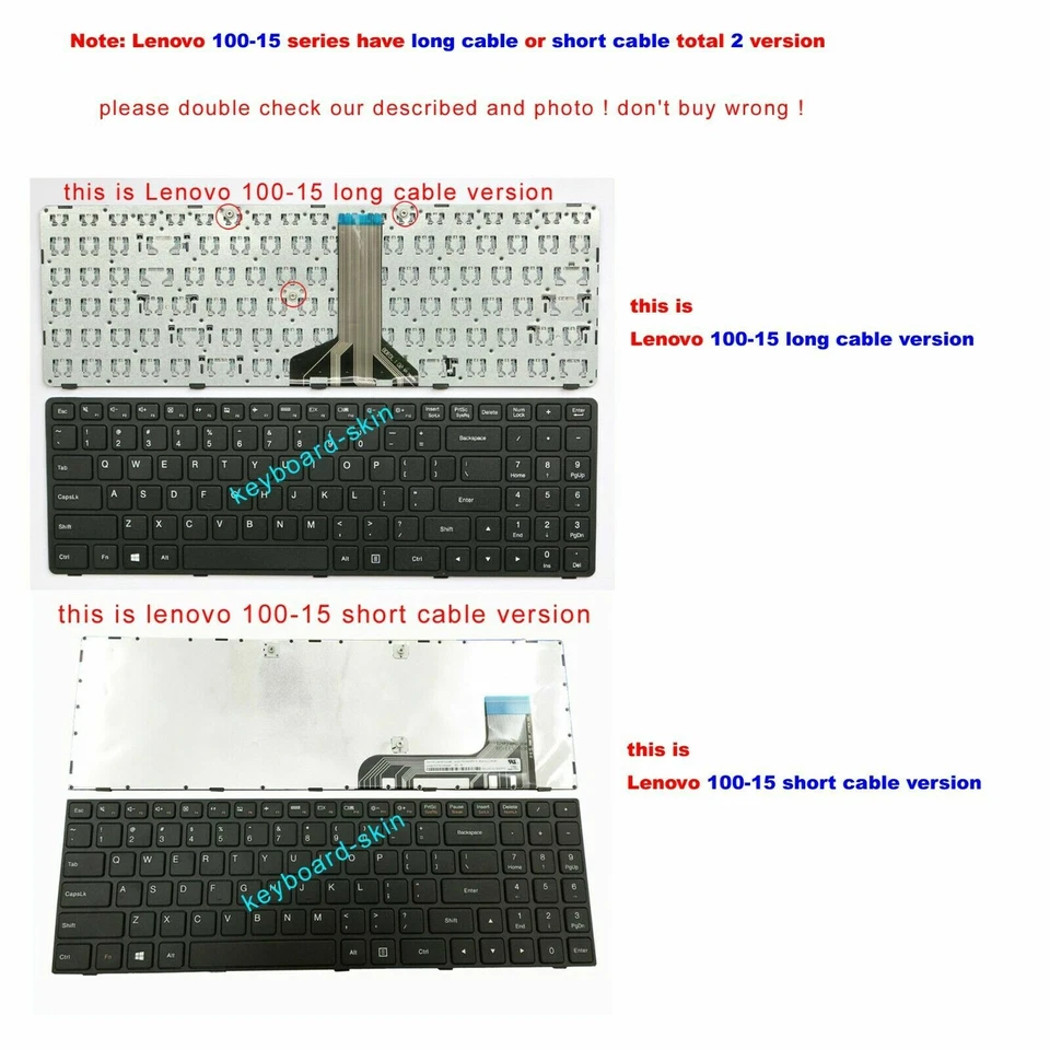 New For Lenovo IdeaPad 100-15IBY B50-10 series Keyboard US layout  5N20J30779 - Image 2 of 4