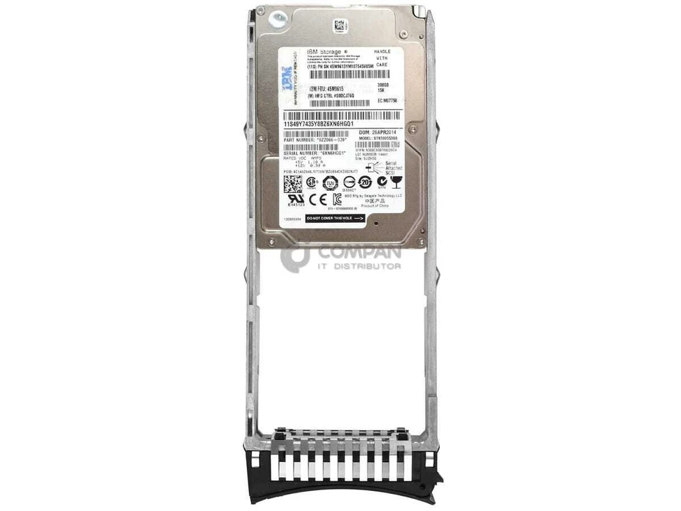 45W9615 IBM HDD 300GB 15K SAS 6G 2.5" SFF SED HOT-SWAP - Image 3 of 4