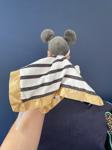 Disney Store Little Star Mickey Mouse gold spotty Comforter Blankie blanket NEW - Picture 5 of 10