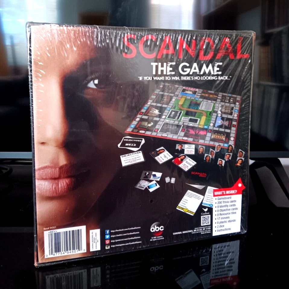 Scandal The Board Game 3-8 Players Cardinal abc TV Show New Factory Sealed - Image 4 of 4