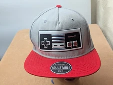 Bioworld Nintendo NES Game Controller  Snapback Hat Grey/Red Adjustable One Size