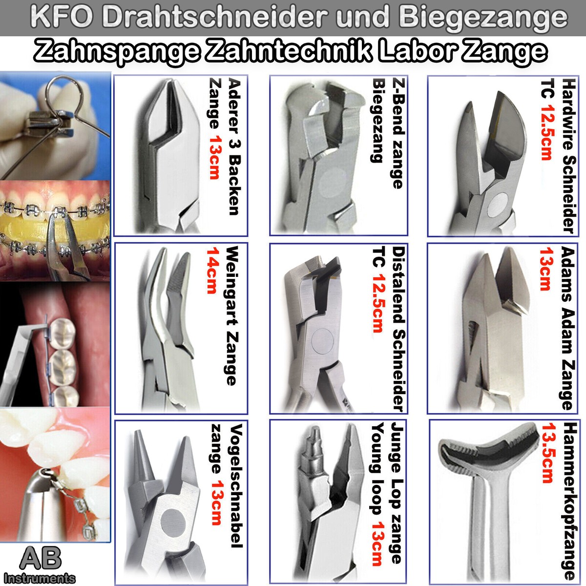 Aderer Dreifingerzange – KFO-Drahtbiegezange Aus  Produktbild-Vorschau 2
