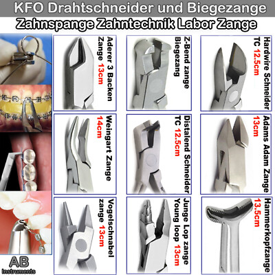 KFO Zange Drahtbiegezange Zahntechnik Draht Ligatur Schneider NiTi Zange Dental