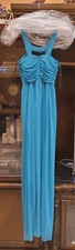 Blue Turquoise prom dress size 3 Formal Party Pagent Long Elegant Pre-owned Nice