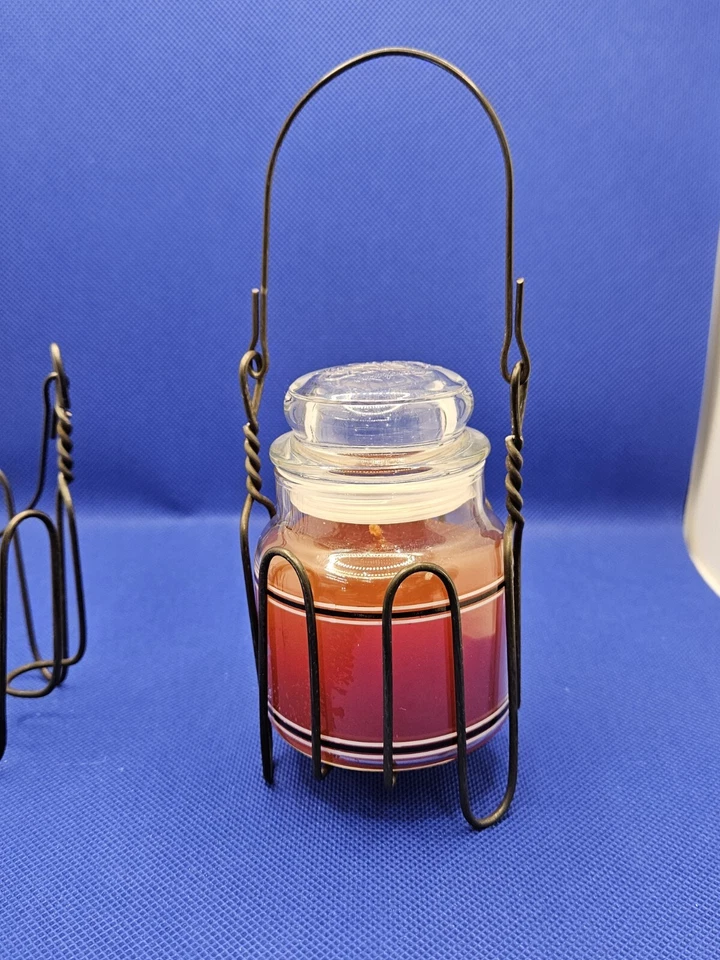 2 candelabros de alambre colgantes Yankee vintage para frascos de 3,7 OZ Foto 4 de 4