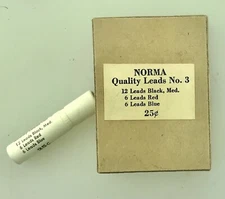 Tube w 12 Black 6 Red 6 Blue Norma Mechanical Pencil Leads New 1 1/2” 1.1 mm