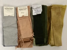 Dyed Wool Strips For Rug Hooking Appliqué Crafts