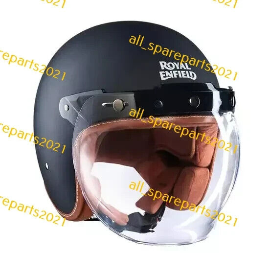 BOBBER HELMET MATT BLACK COLOR FIT FOR ROYAL ENFIELD