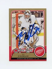 TY CONKLIN RED WINGS PENGUINS AUTOGRAPH AUTO 08-09 O-PEE-CHEE OPC #224 *61202