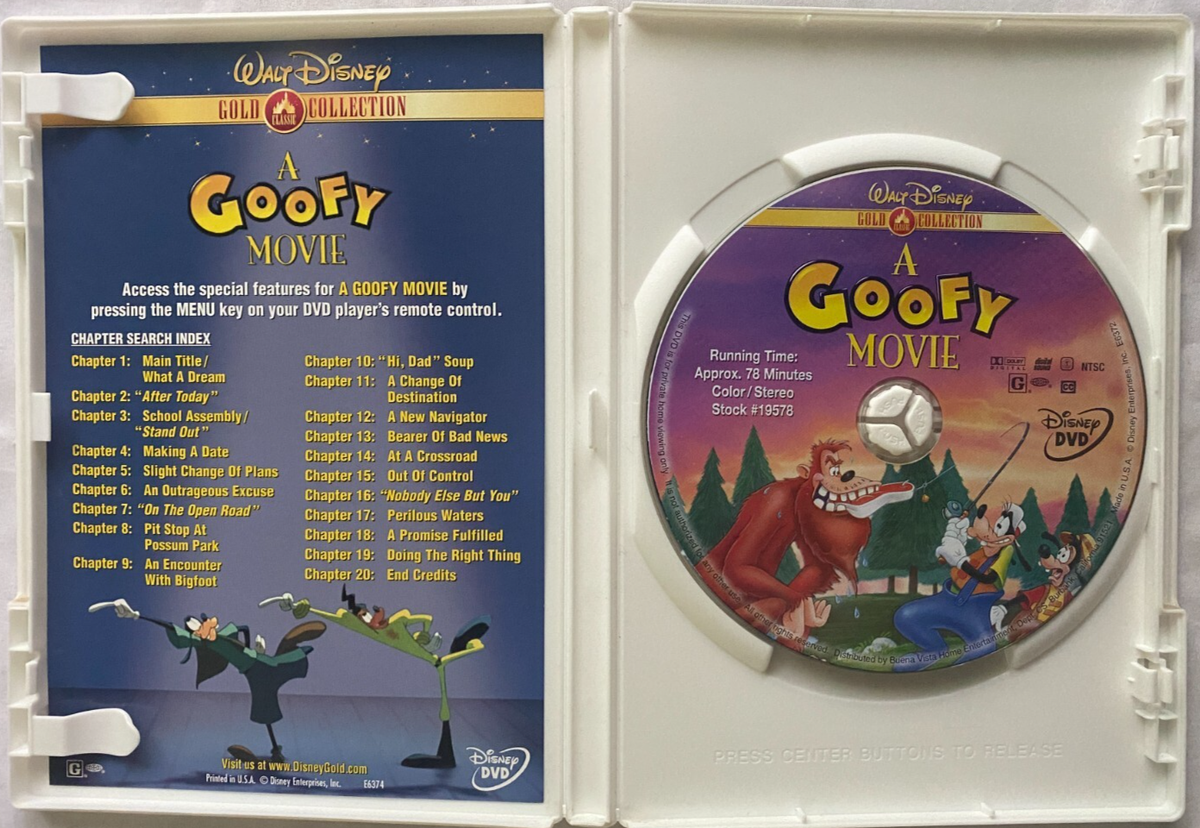 A Goofy Movie DVD 1995 Family Comedy Full Screen Bilingual ENG/FR