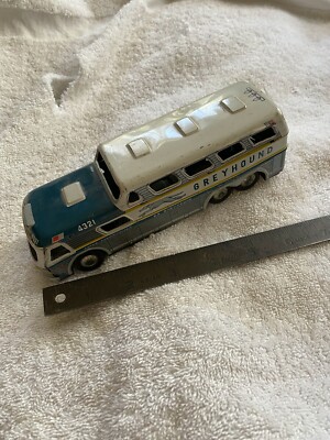 Jouet Bus Greyhound Kyowa Japon 49 Friction – Vintage Avec Boîte