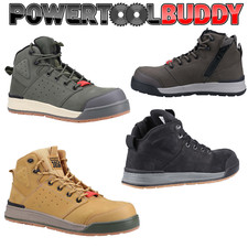 Heavy Duty Boots 3056 Composite Toe Cap Lace Zip S1P Work Safety Boot