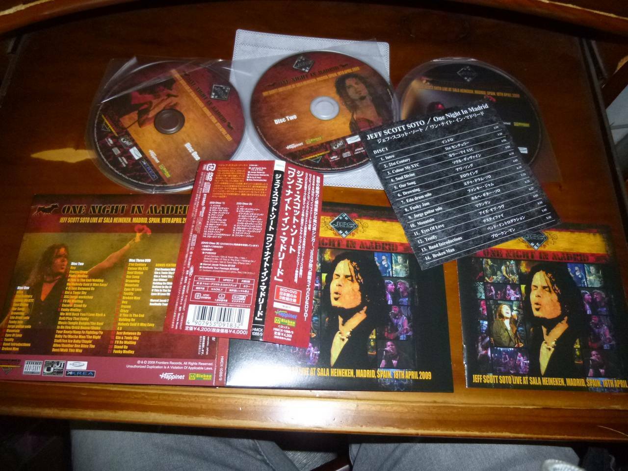 Jeff Scott Soto / One Night In Madrid JAPAN 2CD+DVD HMCX-1088/9 T-A3 Nowe popularne