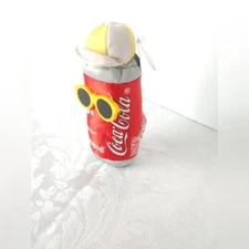 Vintage Coca-Cola Coke Collectible Stuffed Bean Bag Can 1997 Measures approximat