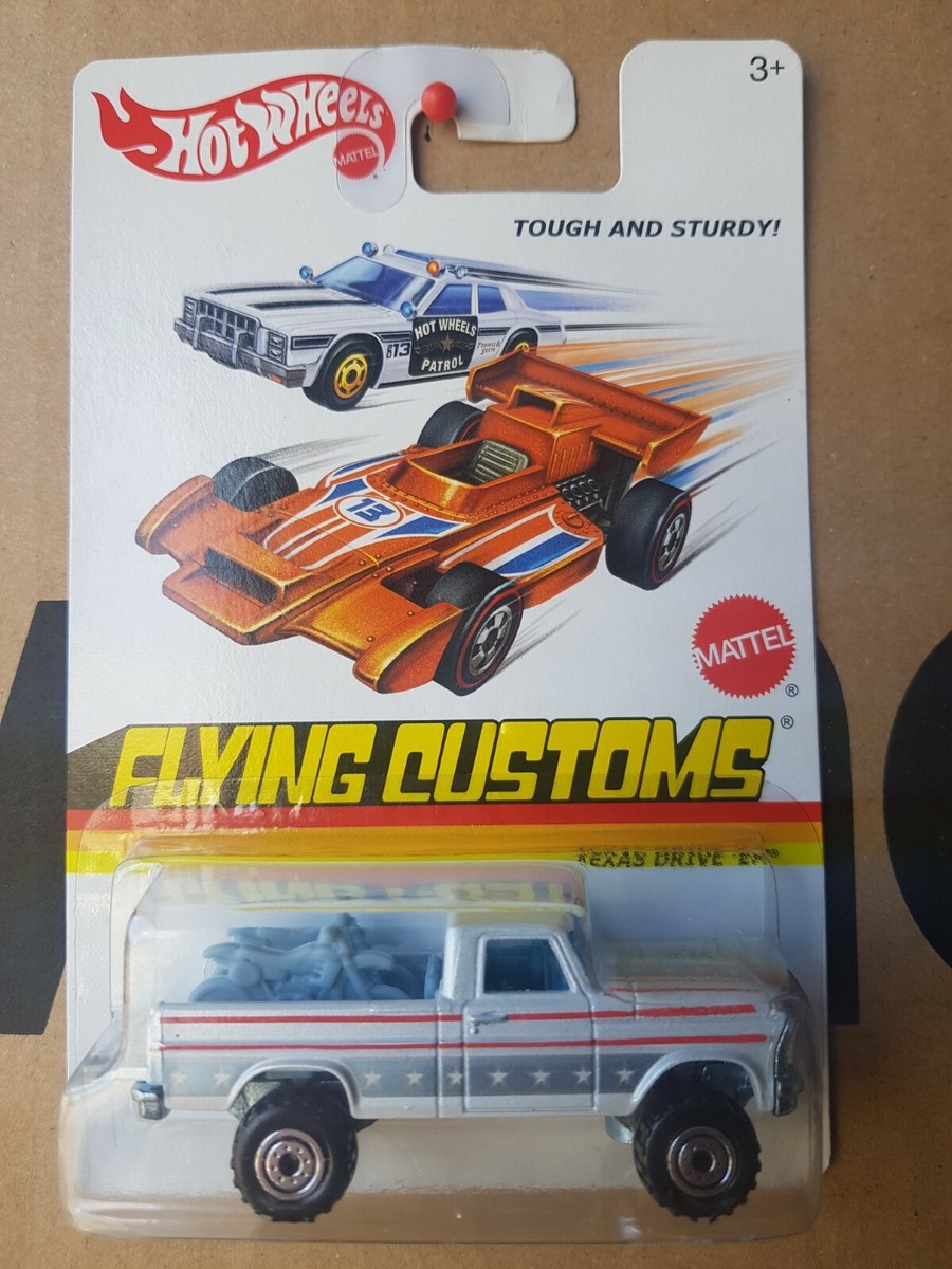 Hot Wheels FLYING CUSTOMS - TEXAS DRIVE EM [WHITE] NEAR MINT