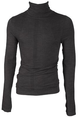 FALKE GREY MEN'S GREY WOOL SWEATER LARGE