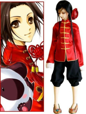 China Wang Yao Cosplay Costume from Axis Powers Hetalia E001