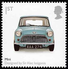 Austin Mini car Alex Issigonis British Design  GB 2009 MNH mint stamp D142