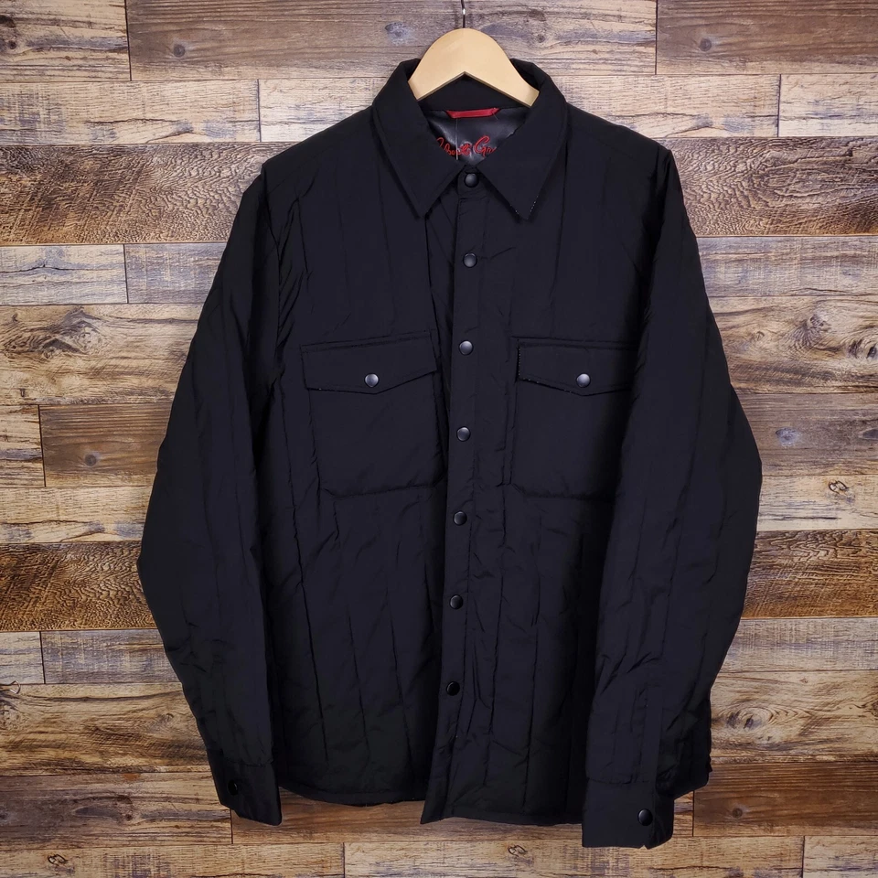 NWT Robert Graham Full Zip Field Jacket Mens Stone $348 Black - Image 2 of 4