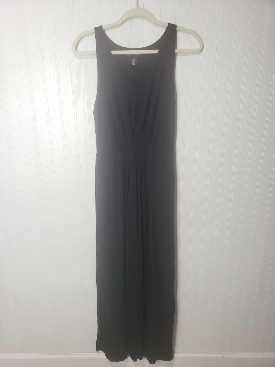 strapless open back dress Black Black | Sleeveless V-neck Pleated Maxi Dress