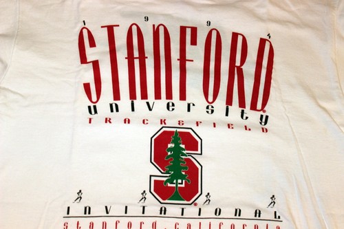 Stanford University NIKE T-Shirt XL 1994 Track & Field Invitational 100% Cotton - Picture 3 of 8