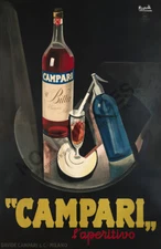 Campari Aperitivo vintage liquor ad poster 16x24