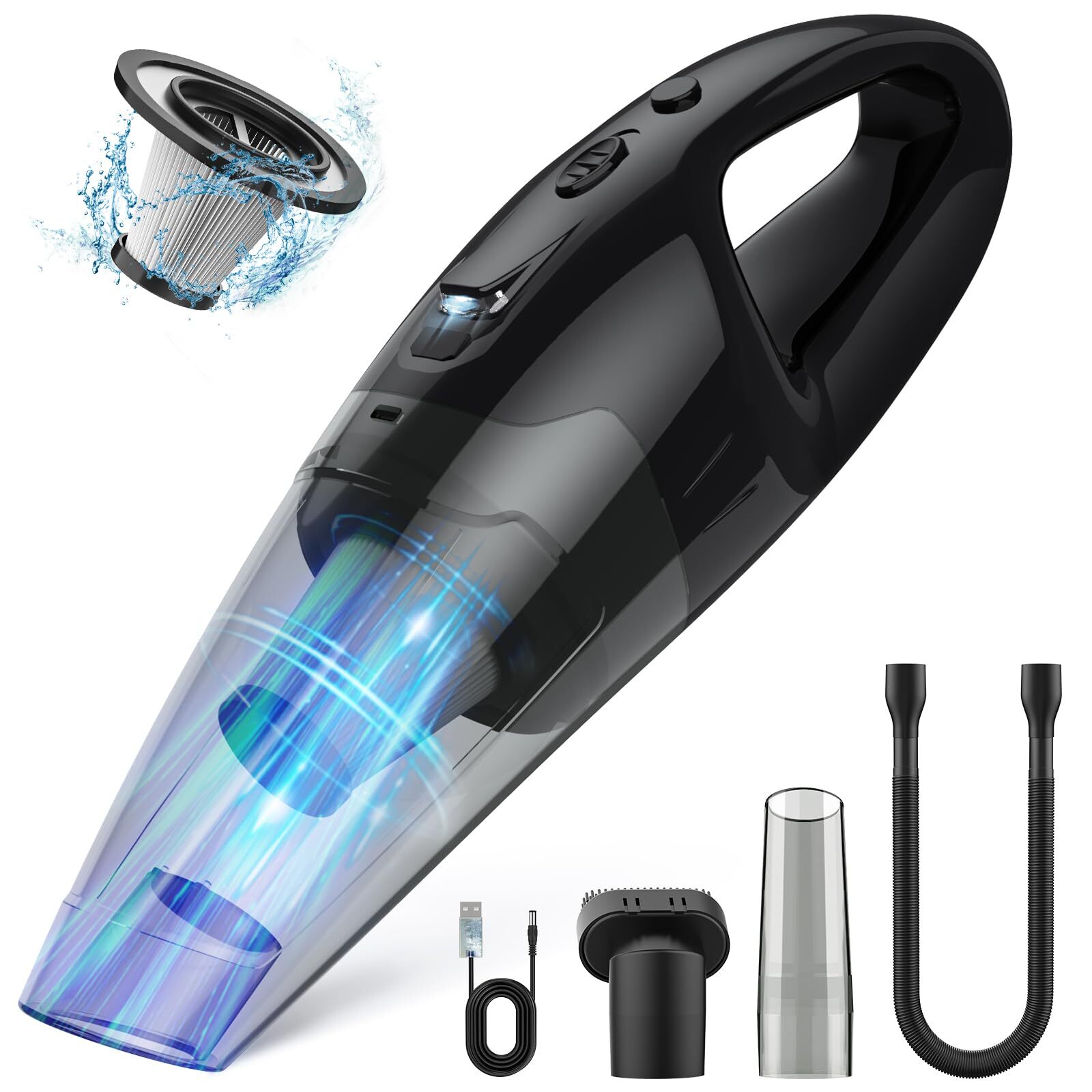 Cordless Rechargeable Handheld Vacuum Dust Buster for Quick Cleanups-image