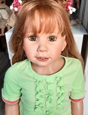 Künstlerpuppe "Stefanie" Monika Peter-Leicht., Inkl. Zertifikat 