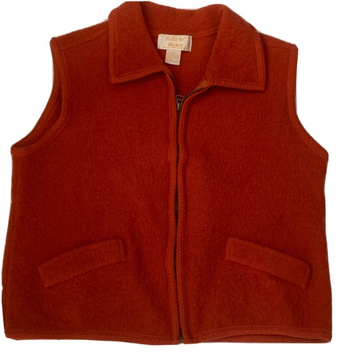 WOOL VEST Vintage Tally-Ho Burnt Orange 