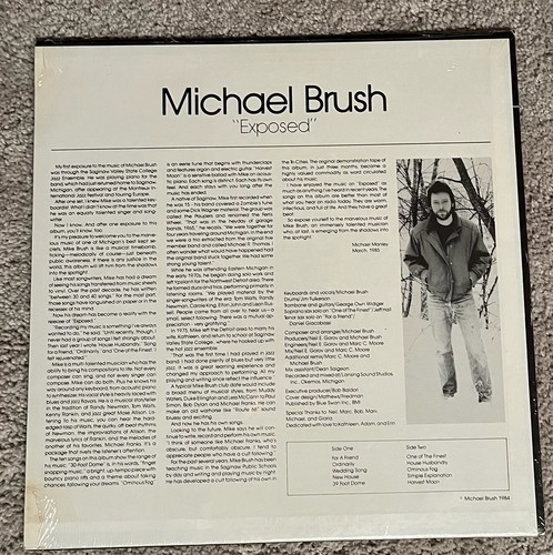 Michael Brush Exposed LP. Still Sealed! Spirit Label Michigan Jazz. MB001 Rare! - Picture 2 of 3