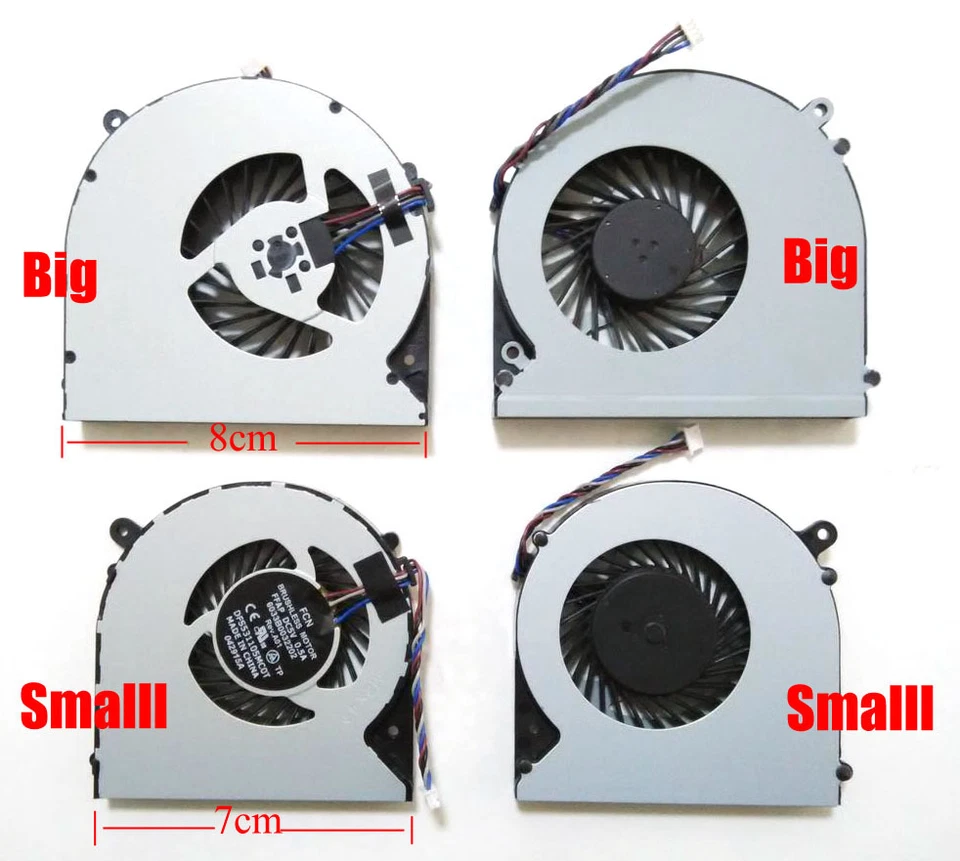 New Toshiba Satellite L50-A L50T-A Series CPU fan 6033B0033101 KSB06105HB-CL69 - Image 4 of 4