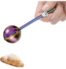 Powdered Sugar Shaker Duster Flour Dispenser Shaker with 18/8 Stainless Steel