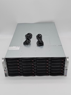 SuperMicro CSE-847 36 Bay 4U SAS3 Barebone Chassis PWS-920P-1R Platinum Rear 2.5