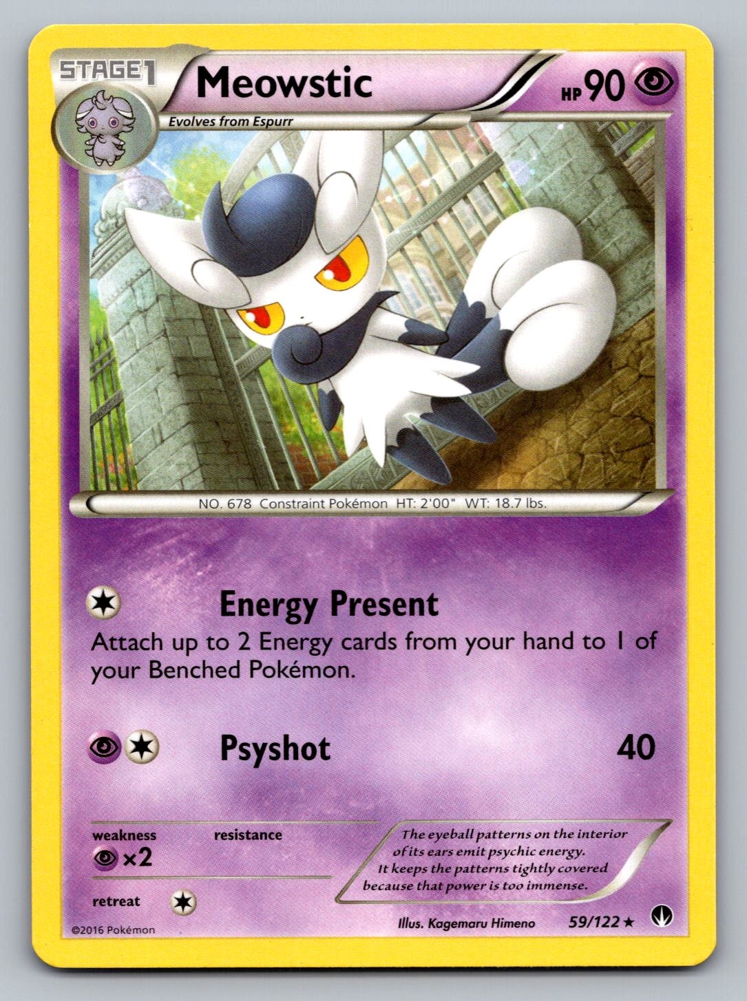 Pokemon TCG XY - BREAKpoint Meowstic 59/122