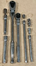 Husky 1/2 & Craftsman 3/8 Ratchets W/Craftsman Extensions & Adapters