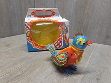 Vintage Tin Wind Up Bird Russian Singing Bird Toy 1997 No Key Untested 