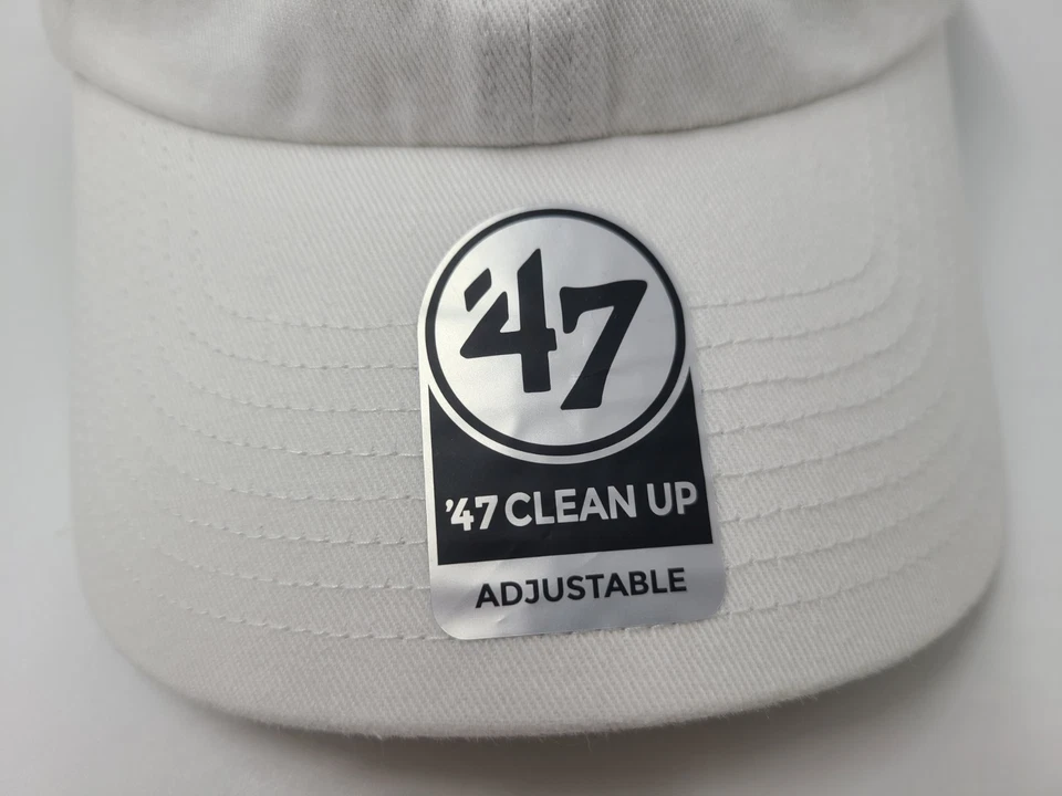 Chicago Sky 47 Brand Clean Up Strapback Adjustable Hat Cap Men Women WNBA White - Image 3 of 4