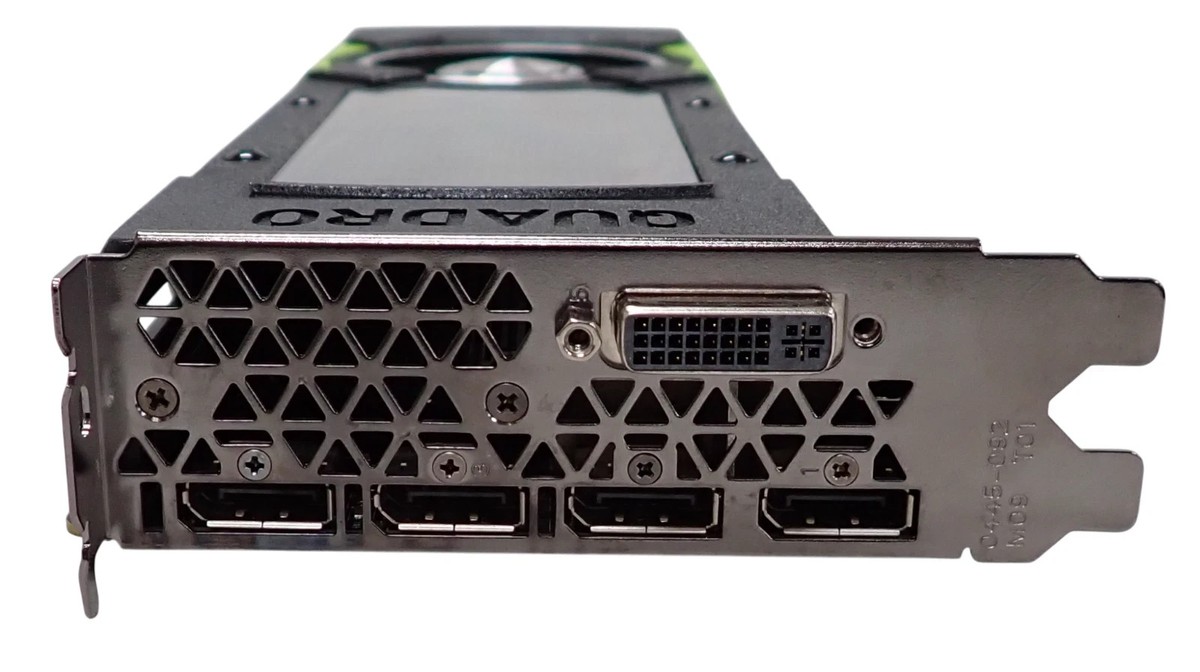 HP Nvidia Quadro M6000 24GB GDDR5 PCIe 3.0 X16 4x DP 1x DVI-I GPU