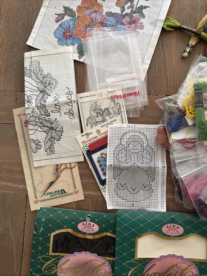 Large Lot Of Embroidery Items Floss Some New Some Used See All Pics - Image 2 of 4