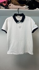 Moncler Maglia Polo Manica Corta Men's White Polo Logo T-Shirt Size L