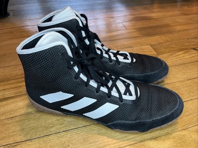 Adidas Tech Fall 2.0 Wrestling Shoes Men Size 12 Black White Super Clean!