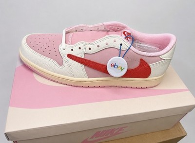 Nike Jordan 1 Retro Low OG Travis Scott Tropical Pink 44,5,NEU,EBay Zertifikat