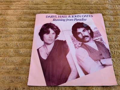 D.HALL/J.OATES-RUNNING FROM PARADISE/BEBOP/DROP RUN1(1980) VG+/VG+ 7 INCH P/S