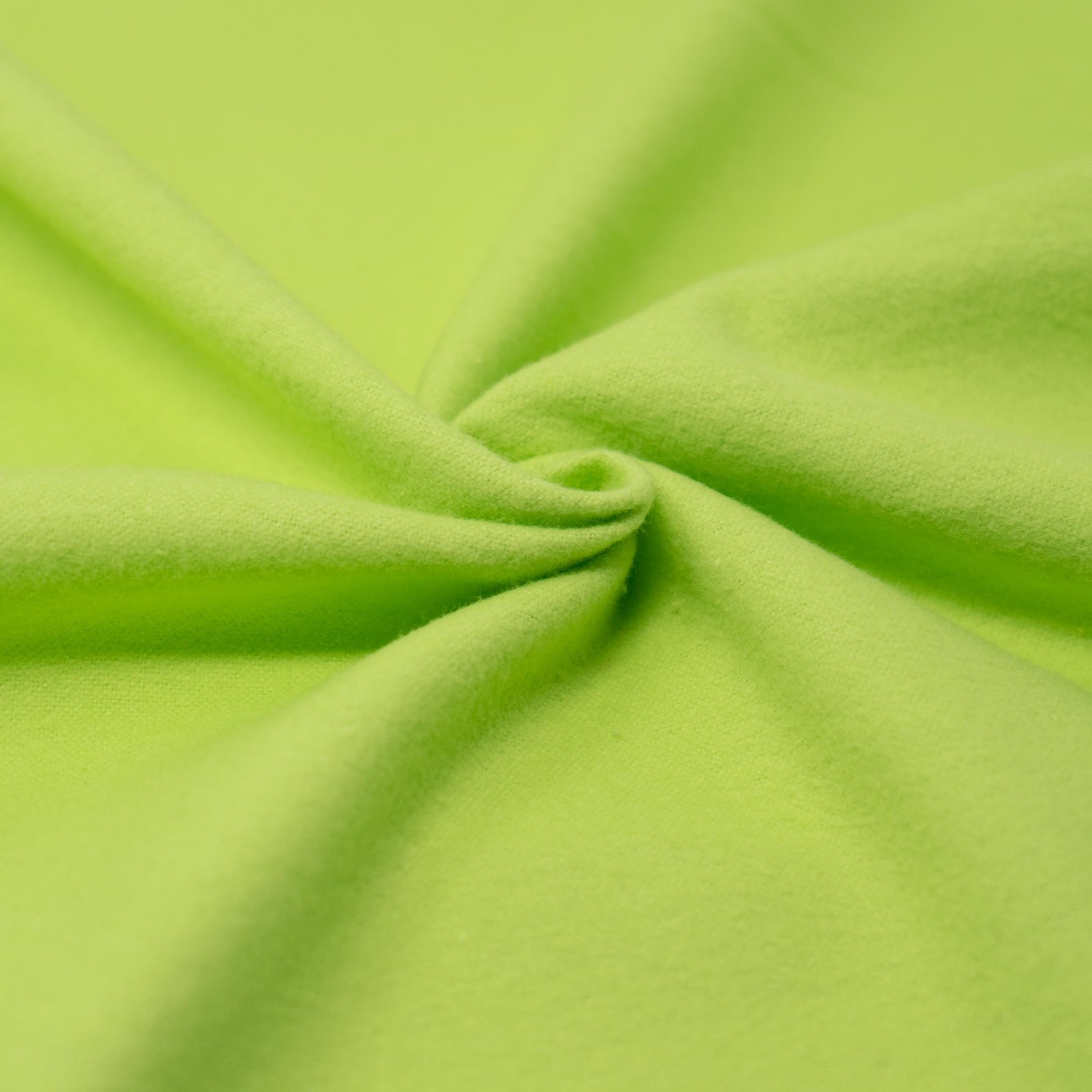 100% Cotton Solid Flannel, Lime Green 8 Yard Bolt